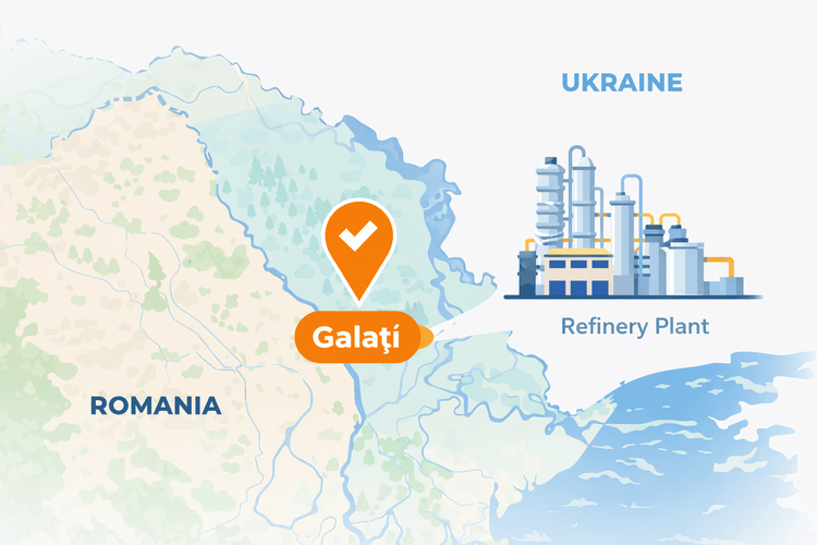 Завод рафінації та розливу OLVIA, м. Галац, Румунія